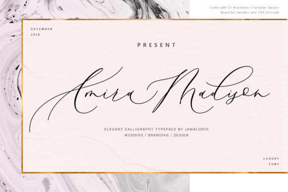 Amira Madison: A Modern Script Font for Bold Campaigns