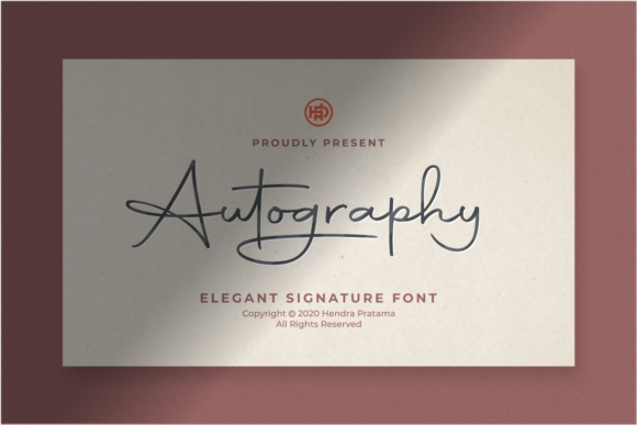 Autography: A Fresh Signature Font for Crafters
