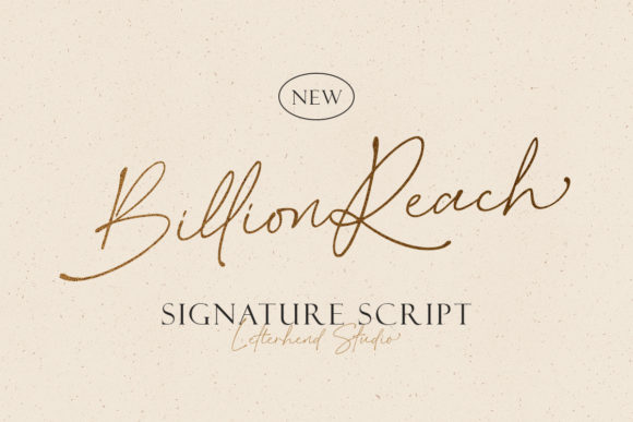Billion Reach: A Romantic Handwritten Font for Branding