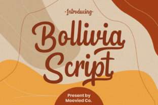 Bollivia Script: A Handwritten Font for Editorial Design