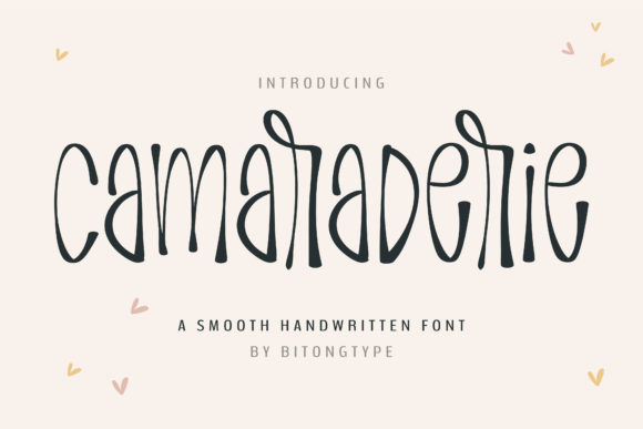 Camaraderie: A Handwritten Font for Bold Branding