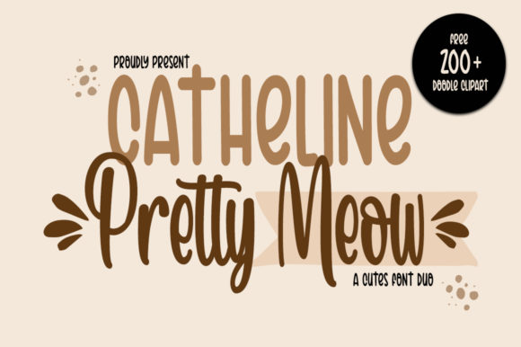 Catheline Pretty Meow: A Handwritten Font for Editorial Design