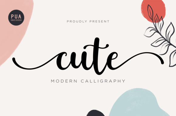 Cute Font: A Handwritten Typeface for Makers