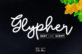 Glypher Font: A Cheerful Script for Makers