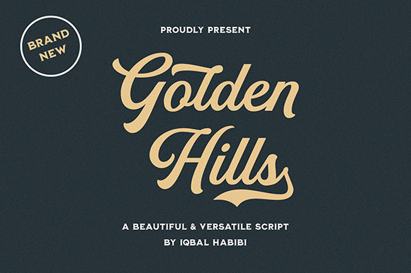 Golden Hills: A Handwritten Font for Modern Brands