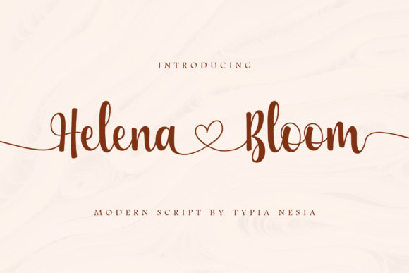 Helena Bloom: A Handwritten Font for Elegant Branding