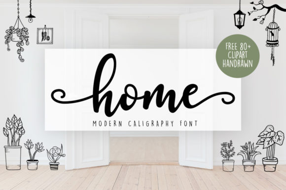 Home: A Soft Script Font for Editorial Design