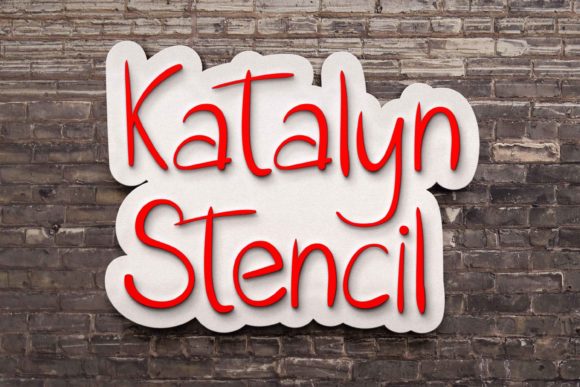 Katalyn Stencil: A Handwritten Font for Makers