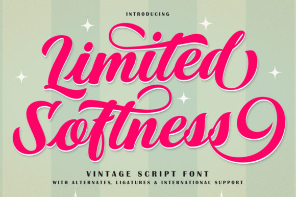 Limited Softness Font for Branding