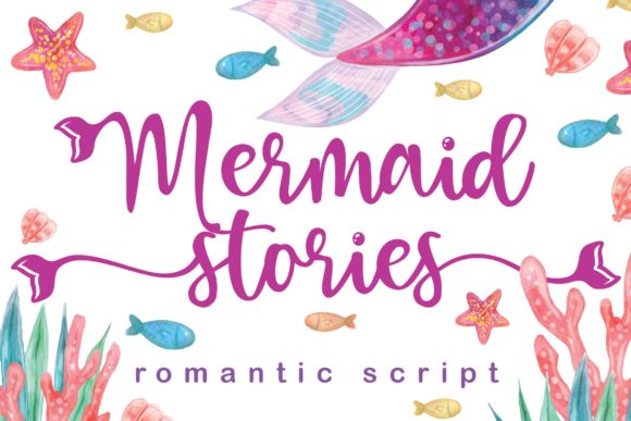 Mermaid Stories: A Handwritten Font for Editorial Charm