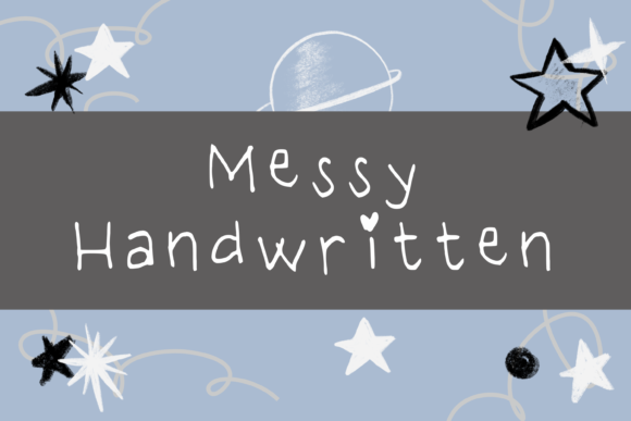 Messy: A Handwritten Font for Digital Design