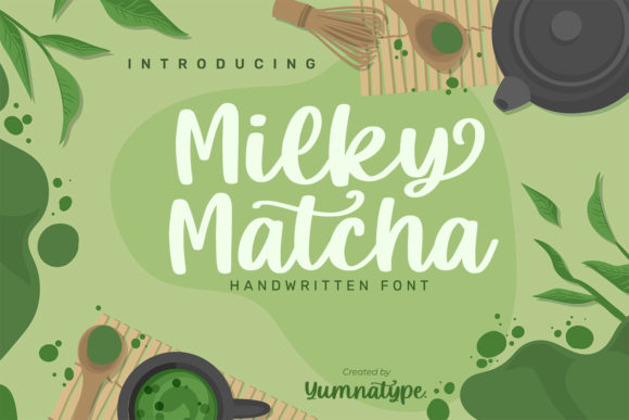 Milky Matcha: A Handwritten Font for Makers