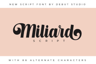 Milliard Script: A Flowing Typeface for Makers