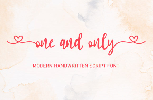 One and Only: A Handwritten Font for Editorial Design