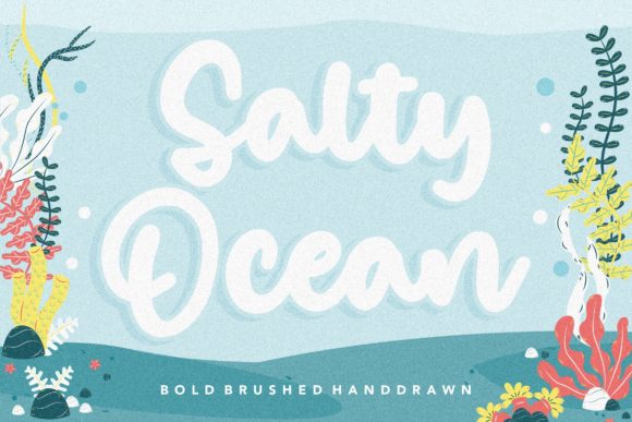 Salty Ocean: A Handwritten Font for Digital Design