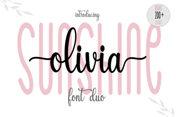 Sunshine Olivia: A Playful Script Font for Crafters