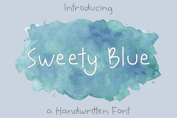 Sweety Blue: A Friendly Handwritten Font for Web Design