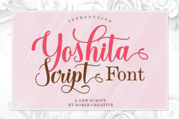 Yoshita Script: A Playful Typeface for Campaigns