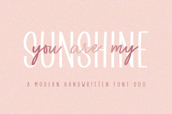 You Are My Sunshine: A Warm Editorial Typeface